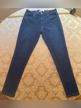 KanCan Dark Blue High-Rise Skinny Jeans with elastic waist